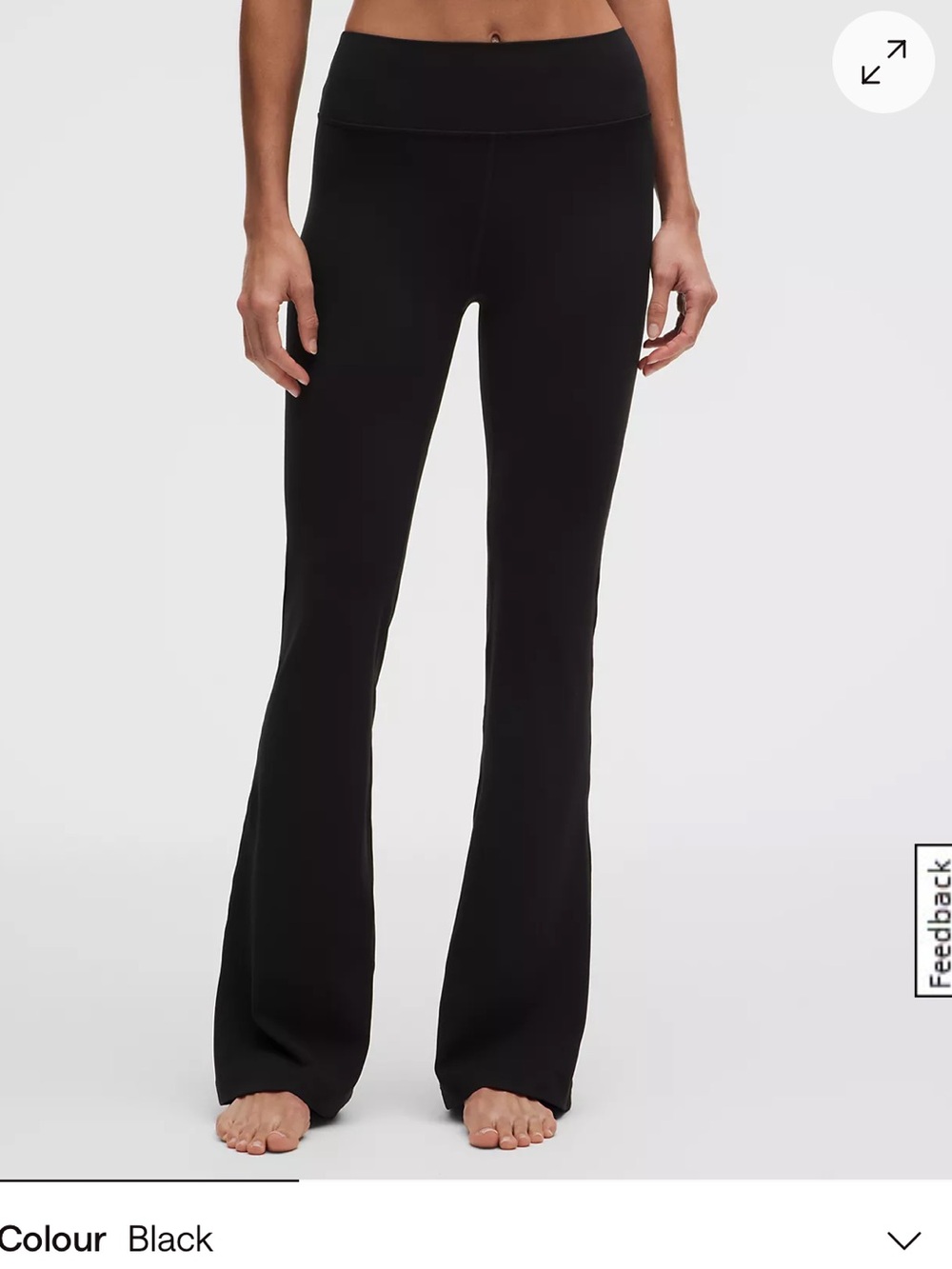 lululemon athletica Black Boot-Cut Flare Yoga Pants